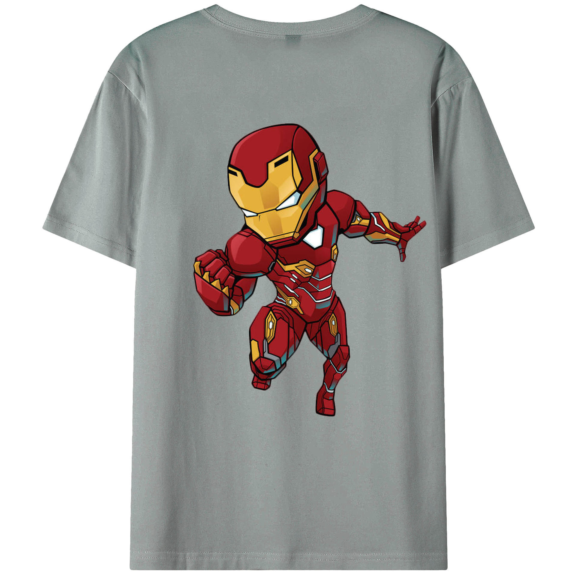 （画像用） アベンジャーズ The Avengers 綿100％ メンズ半袖Tシャツ（バックプリント） 通気性